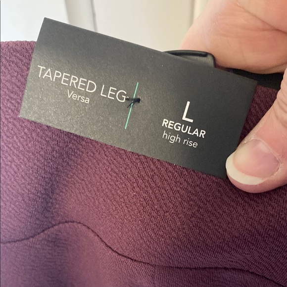 NWT Maurice’s Burgundy/Purple Women's High Rise Tapered Leg Pants - Picture 4 of 6